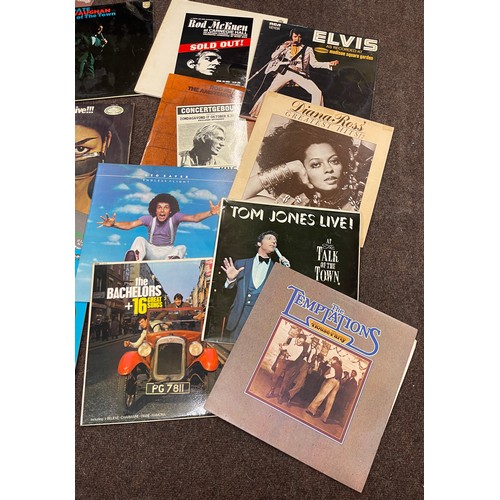 140 - Selection of assorted records/ LPs includes Elvis as recorded at maddison square garden, The bachelo... 