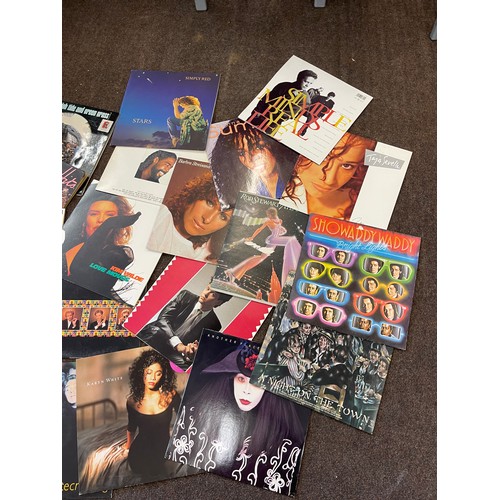 161 - Selection of assorted records includes The rolling stones high tide and green grass, hollies live hi... 