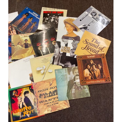 126 - Selection of assorted records includes Dr Hook, Micheal boulton, Thompson Twins, The Three Degrees, ... 