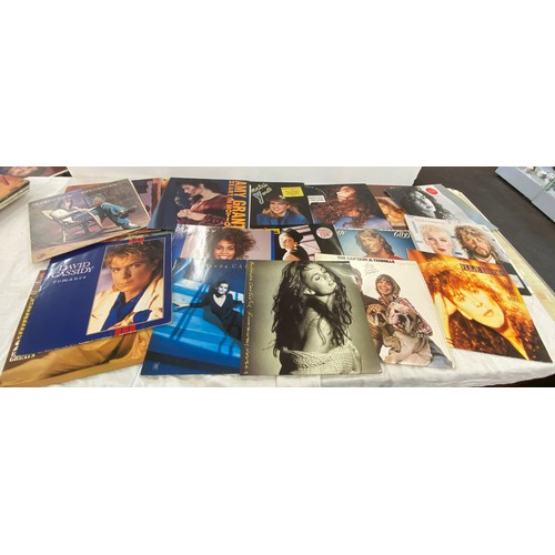 189 - Selection of assorted Vinyl records to include Gloria Estefan, Eurthymics, Whitney Houston etc