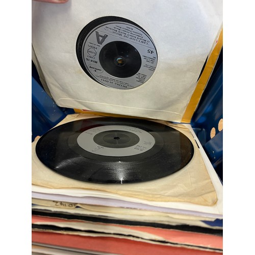 163 - Large selection of 45s to include Blue Savannah, Orchard Road, Teddy Bears picnic etc