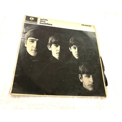 188 - Parlophone with the beatles vinyl record