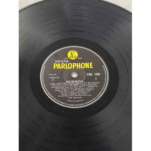 188 - Parlophone with the beatles vinyl record