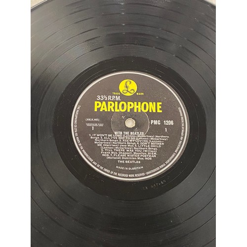 188 - Parlophone with the beatles vinyl record