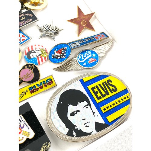 388 - Selection of assorted Elvis badges