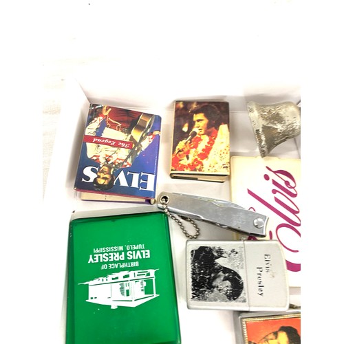 386 - Selection of Elvis Presley memorabilia includes Lighters, Spoon etc