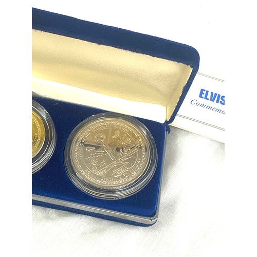 392 - 1993 Marshall Island Elvis Presley Coin set Boxed COA to include $50, $10, $5 coins ($50 coin is pur... 