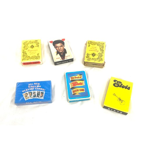 381 - Selection of new and used Elvis Presley vintage playing cards