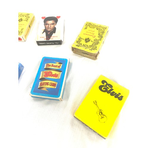 381 - Selection of new and used Elvis Presley vintage playing cards