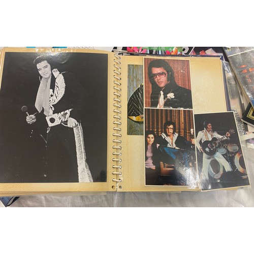 322 - Large selection of Elvis Presley memorabilia to include photographs, postcards, fan club letters and... 