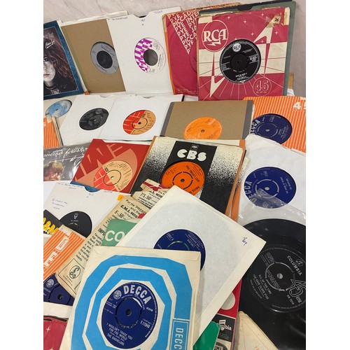 182 - Selection of various genre 45's to include Elvis Presley, Meatloaf, The pill etc