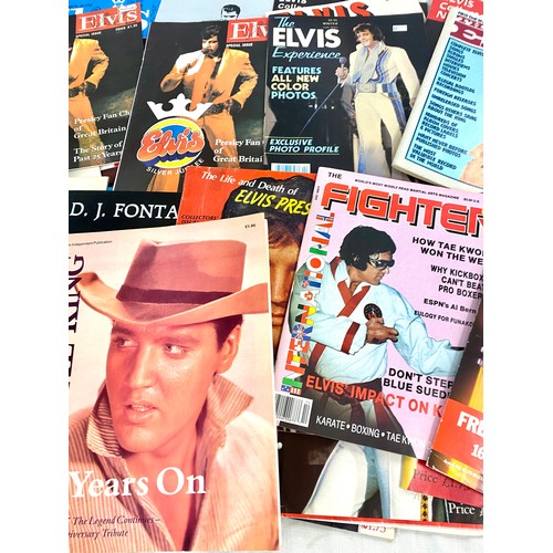 323 - Large selection vintage Elvis Presley memorial magazines / issues/ paper cuttings