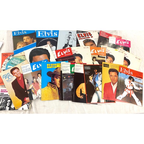 323 - Large selection vintage Elvis Presley memorial magazines / issues/ paper cuttings