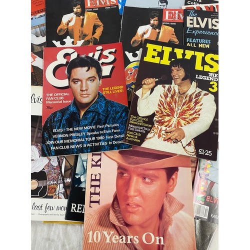 323 - Large selection vintage Elvis Presley memorial magazines / issues/ paper cuttings