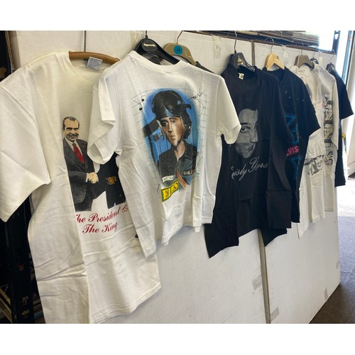 257 - Selection of vintage and later Elvis Presley t shirts, various sizes and designs