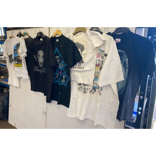 257 - Selection of vintage and later Elvis Presley t shirts, various sizes and designs