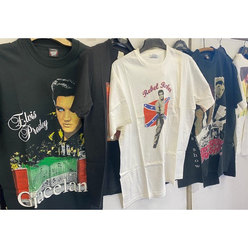 249 - Selection of vintage and later Elvis Presley t shirts, various sizes and designs