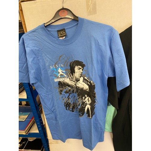 236 - Selection of vintage and later Elvis Presley t shirts, various sizes and designs