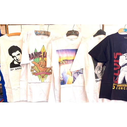 238 - Selection of vintage and later Elvis Presley t shirts, various sizes and designs