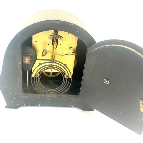 13 - Smiths 2 keyhole mantel clock, untested, no shadow or discolouring to dial
