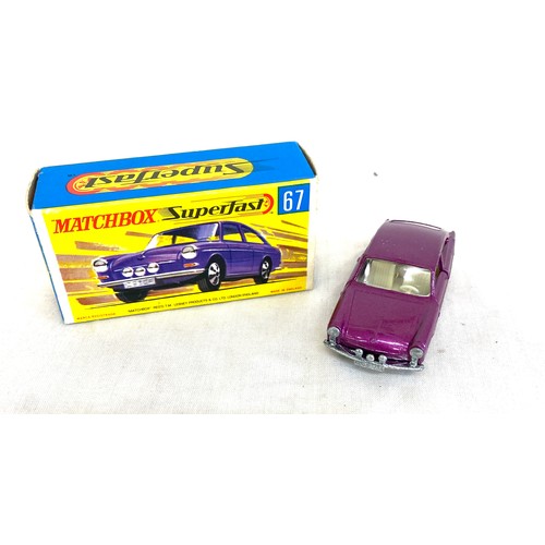 512 - Matchbox Superfast 67 Volkswagen 1600TL model car in original box