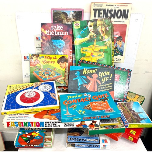 375 - Selection of vintage and later board games to include Tension, Countdown Dealers Choice etc