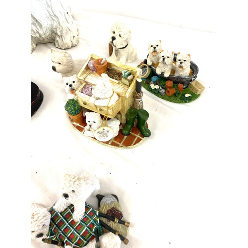 248 - Large selection of West Highland terrier ornaments to include Leonardo etc