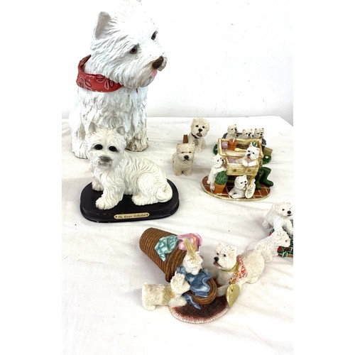 248 - Large selection of West Highland terrier ornaments to include Leonardo etc