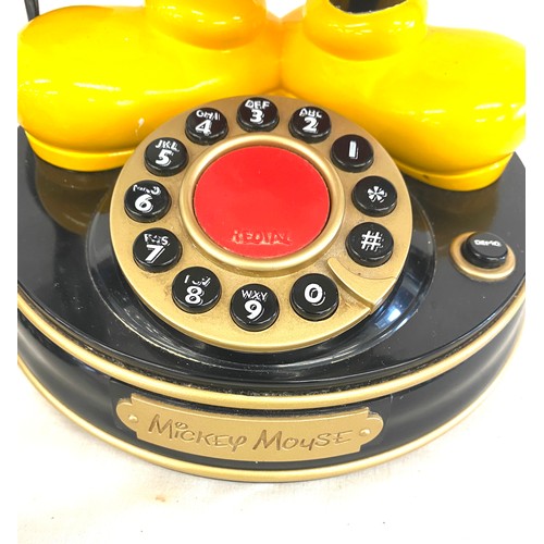 59 - Mickey Mouse telephone by ETL Limited, working order, approximate height: 14 inches