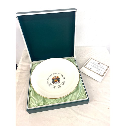 85 - Minton Octentenary charter celebrations bowl in display box with COA