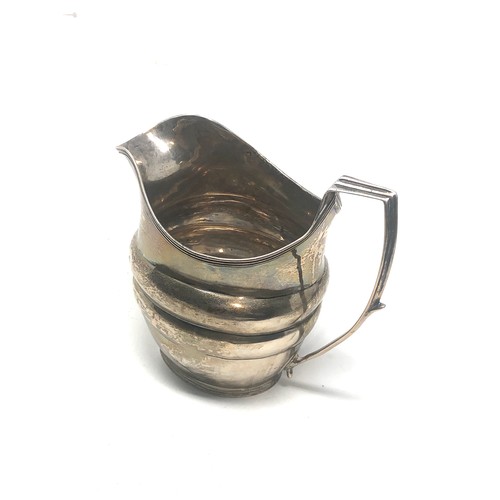 11 - Georgian silver milk jug London silver hallmarks