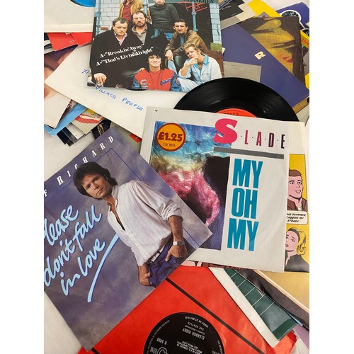 181 - Selection of assorted  45's vinyl records to include Blondie, Bananarama, Nick Berry etc