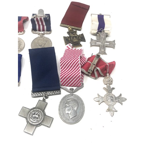 419 - 10 full size military copy medals