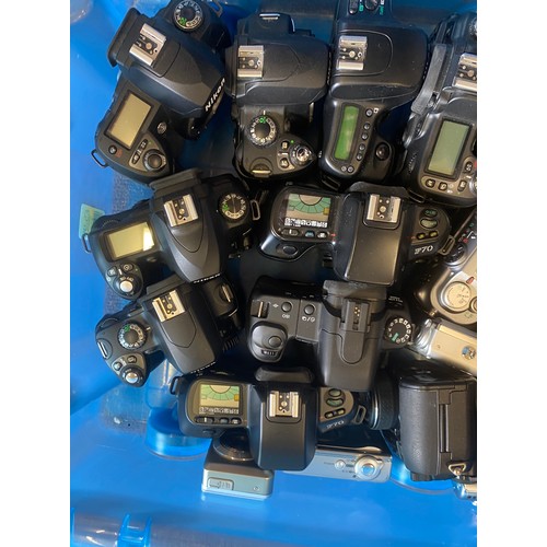 205 - Selection of cameras all untested to include Nikon, Olympus etc