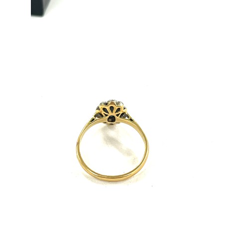 445 - 18ct Gold diamond and stone set ladies dress ring, ring size approx N/O total weight approx 2.6g