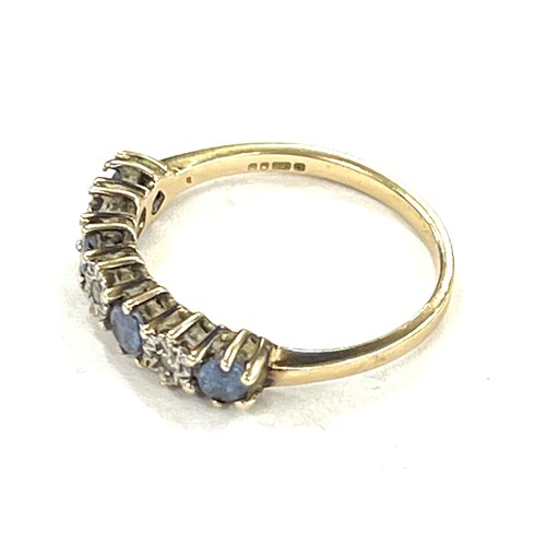 435 - Ladies 14ct gold diamond and stone set dress ring total weight approx 2.7g ring size approx o/p