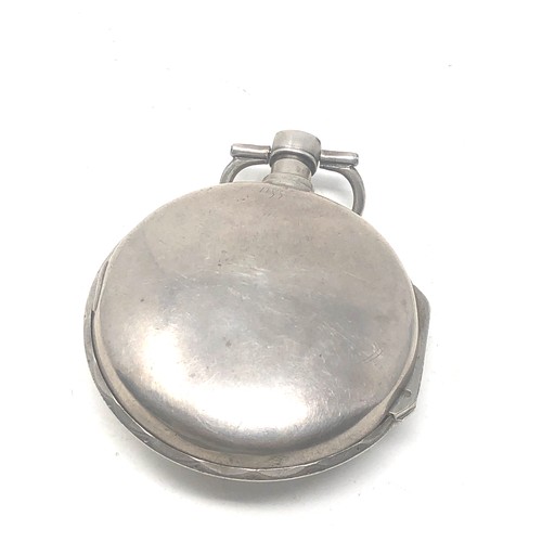 441 - Antique continental silver cased fusee pocket watch maker Th Haitte Ciney the watch is not working s... 