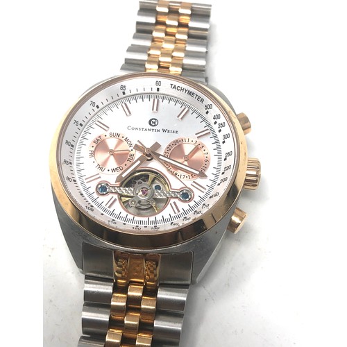 458 - Constantin weisz gents automatic mechanical wristwatch the watch is ticking