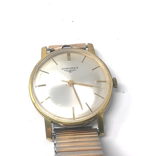 476 - Vintage Longines Gents wristwatch the watch is ticking