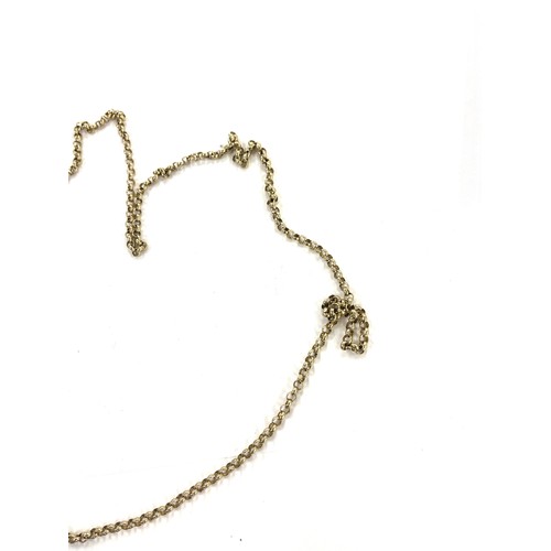 411 - 9ct Gold ladies belcher chain, no hallmarked, total weight 15.8g