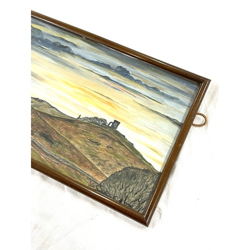 159 - Framed painting of Old John, Bradgate Park 1956 by J.H Southgate, measures approx 15 inches by 9.5in... 