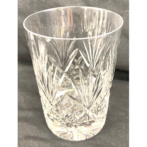 273 - Set of six crystal whisky glasses and a set of twelve Echt Bleikristel Zwiessel Crystal wine glasses