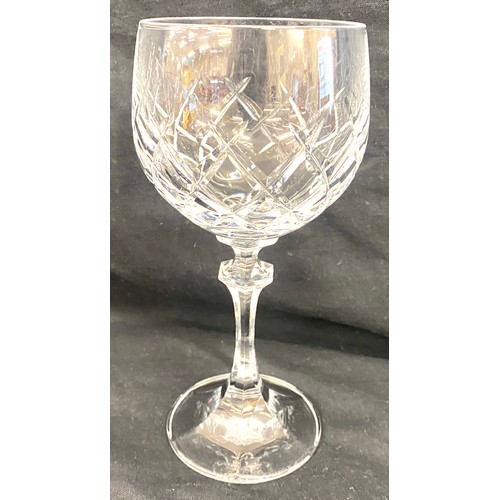 273 - Set of six crystal whisky glasses and a set of twelve Echt Bleikristel Zwiessel Crystal wine glasses