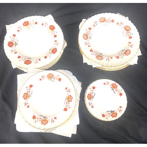 164 - Selection of Royal Crown Darby plates 21 pieces to include sandwich plates, cake plates and dinner p... 