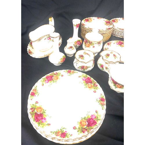 162 - A selection of 52 pieces of Royal Albert Old Country Rose pottery to include cake plates, sandwich p... 