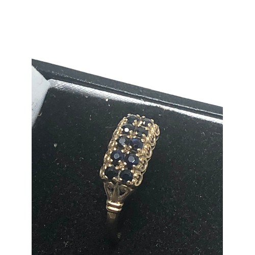 265 - 9ct Gold Sapphire Vintage Ring (1.5g)