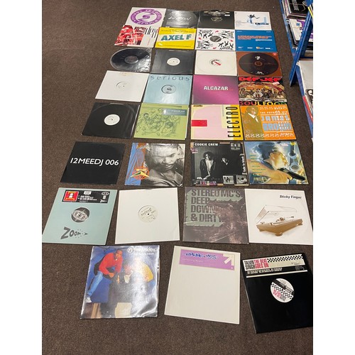 103 - Large selection of 12 inch dance, R&B and soul record singles to include Sticky Fingaz, Rodger, Cook... 