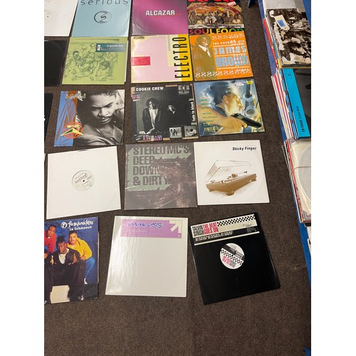 103 - Large selection of 12 inch dance, R&B and soul record singles to include Sticky Fingaz, Rodger, Cook... 