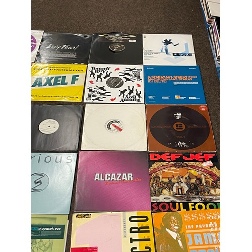 103 - Large selection of 12 inch dance, R&B and soul record singles to include Sticky Fingaz, Rodger, Cook... 