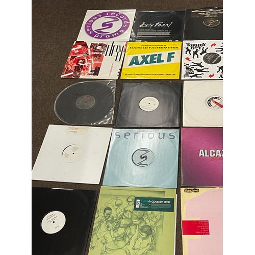 103 - Large selection of 12 inch dance, R&B and soul record singles to include Sticky Fingaz, Rodger, Cook... 